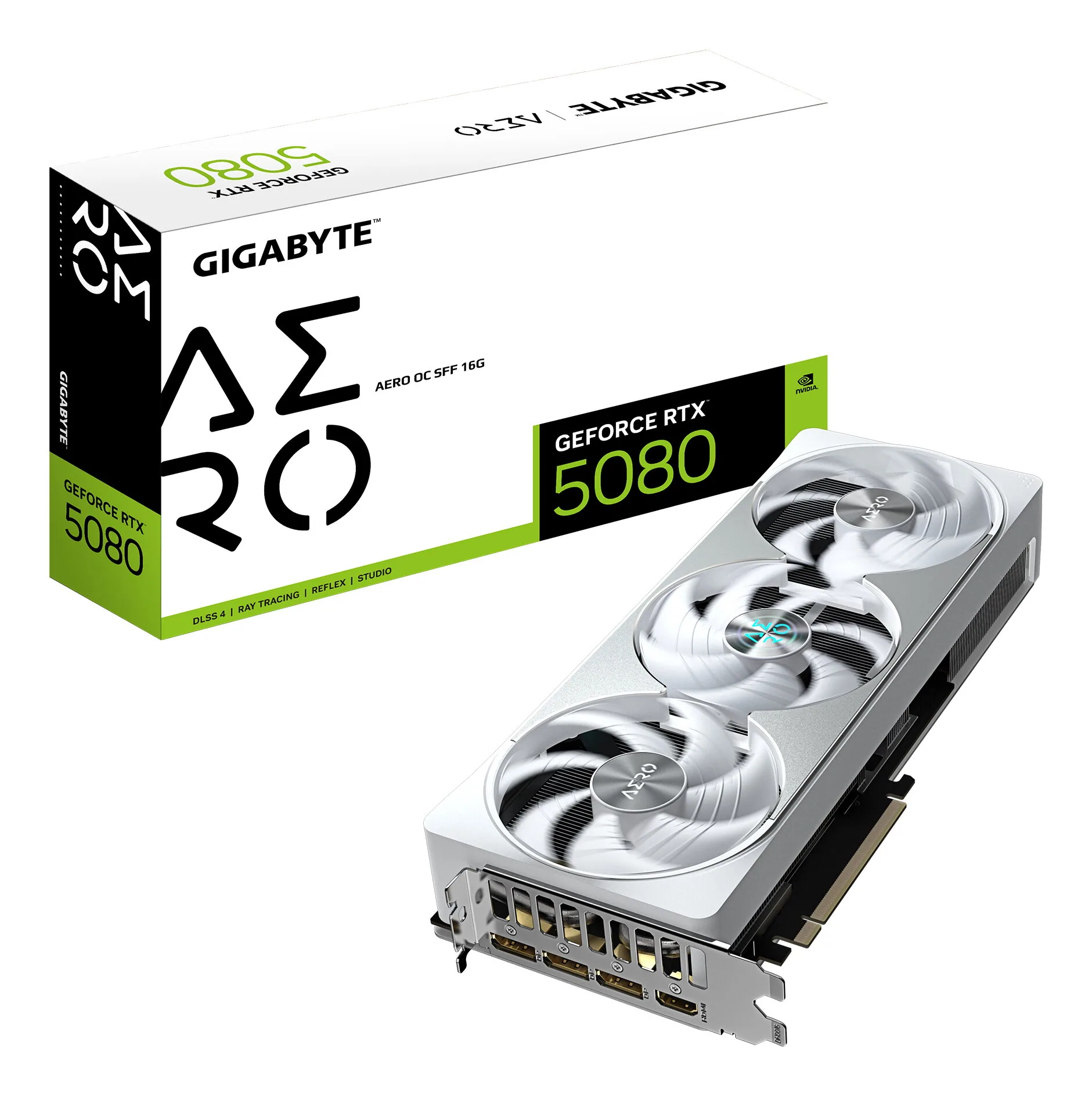GIGABYTE GeForce RTX 5080 AERO OC SFF 16G Grafikkarte – Bild 1