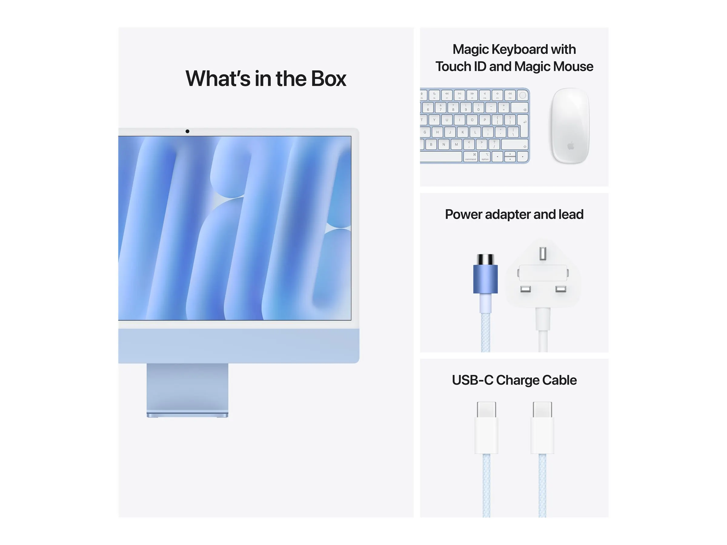 Apple iMac 4.5K (24") M4 8/8-Core/16GB/256GBSSD/Blau MacOS