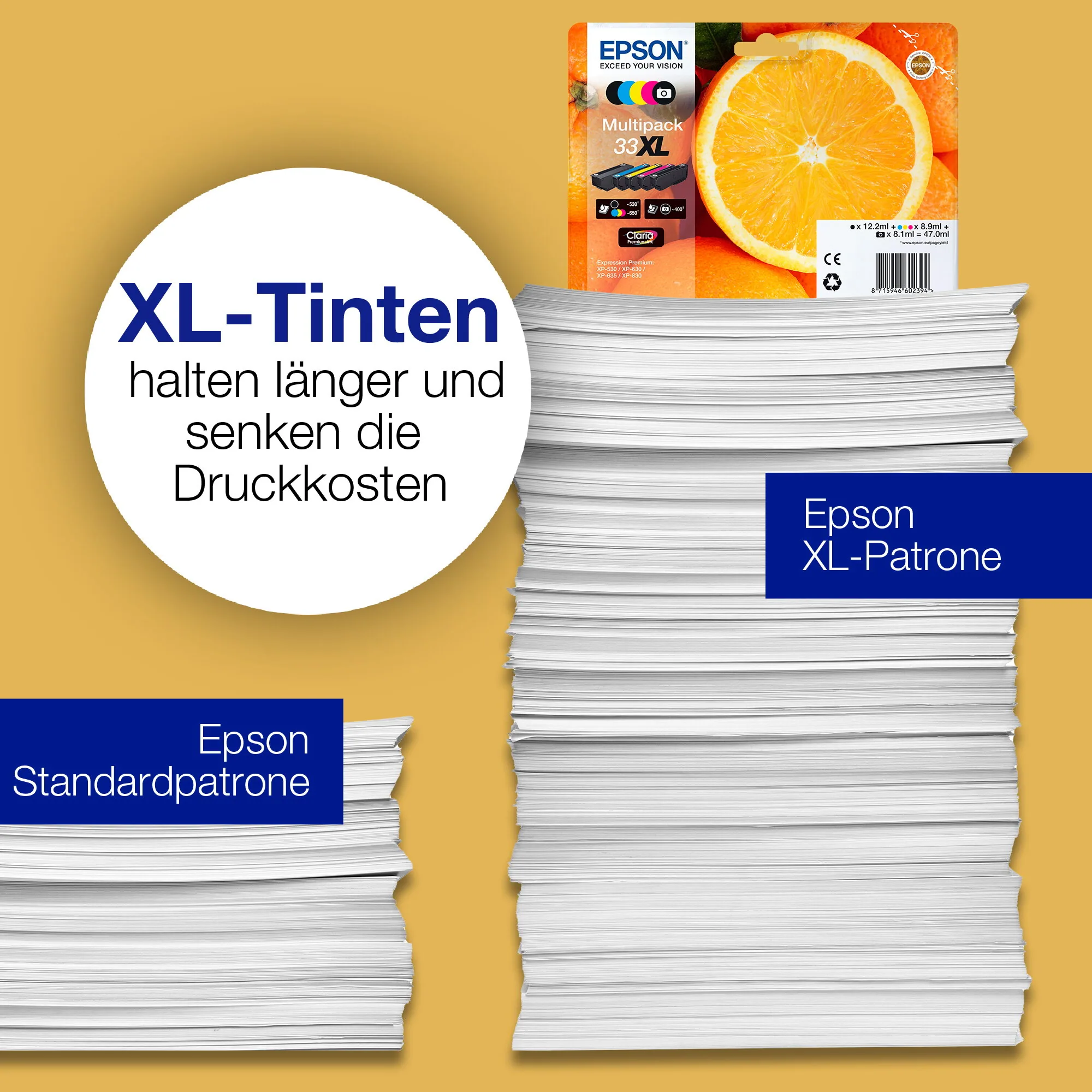 Epson Oranges 33 Orange Claria Premium Multipack 5 Farben Tinte – Bild 4