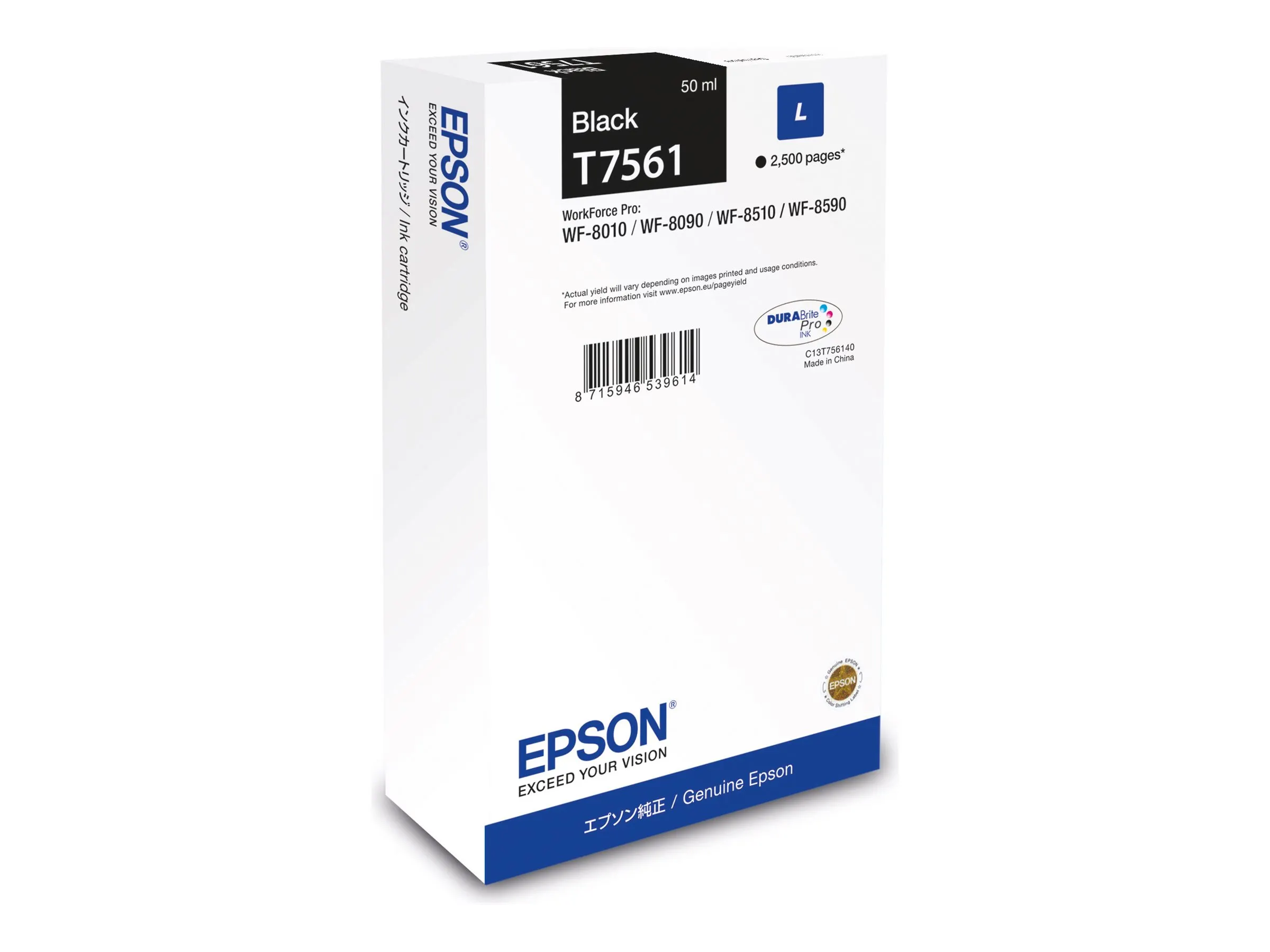 Epson C13T75614N Druckerpatrone Original Low Yield Schwarz