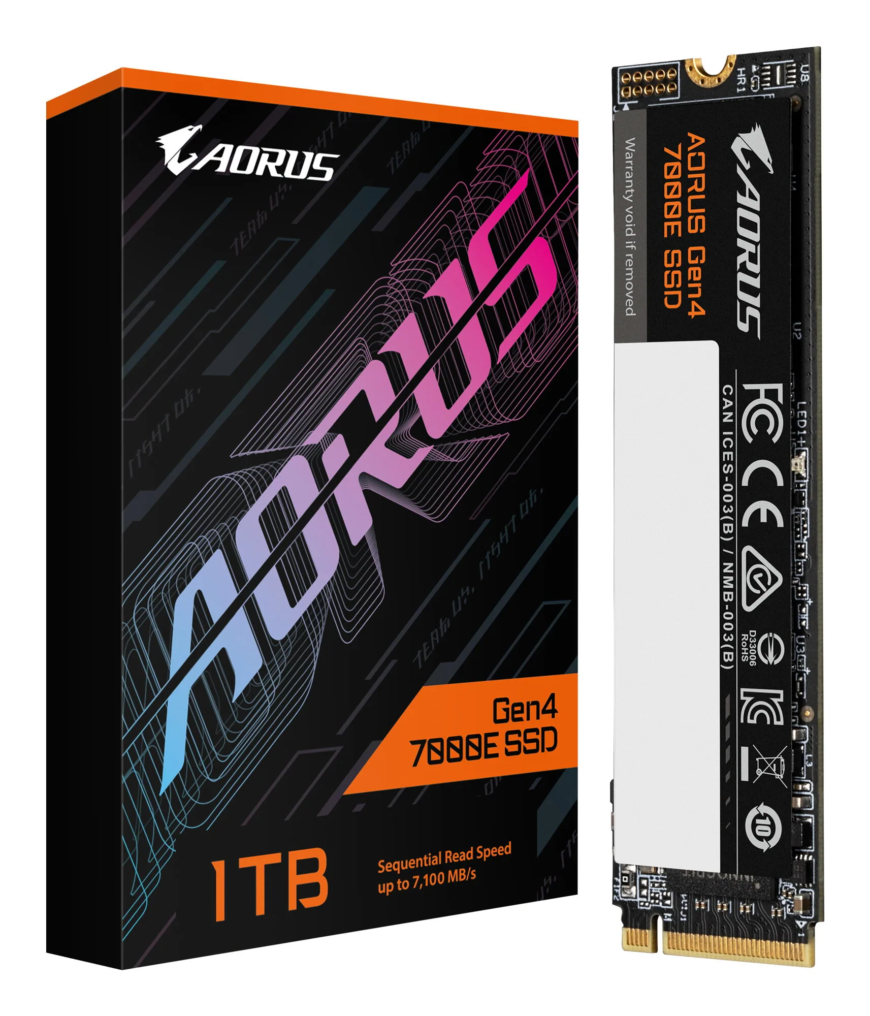 GIGABYTE AORUS Gen4 7000E 1 TB M.2 PCI Express 4.0 NVMe 3D TLC NAND – Bild 3