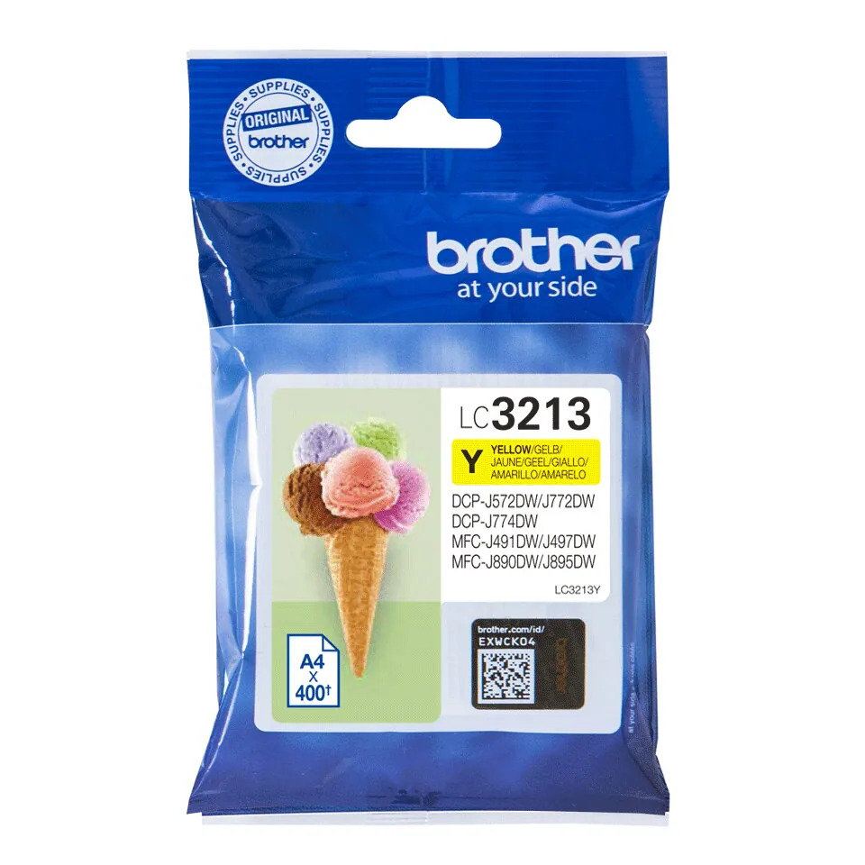 Brother LC3213Y Druckerpatrone 1 Stück(e) Original Hohe (XL-) Ausbeute Gelb – Bild 2