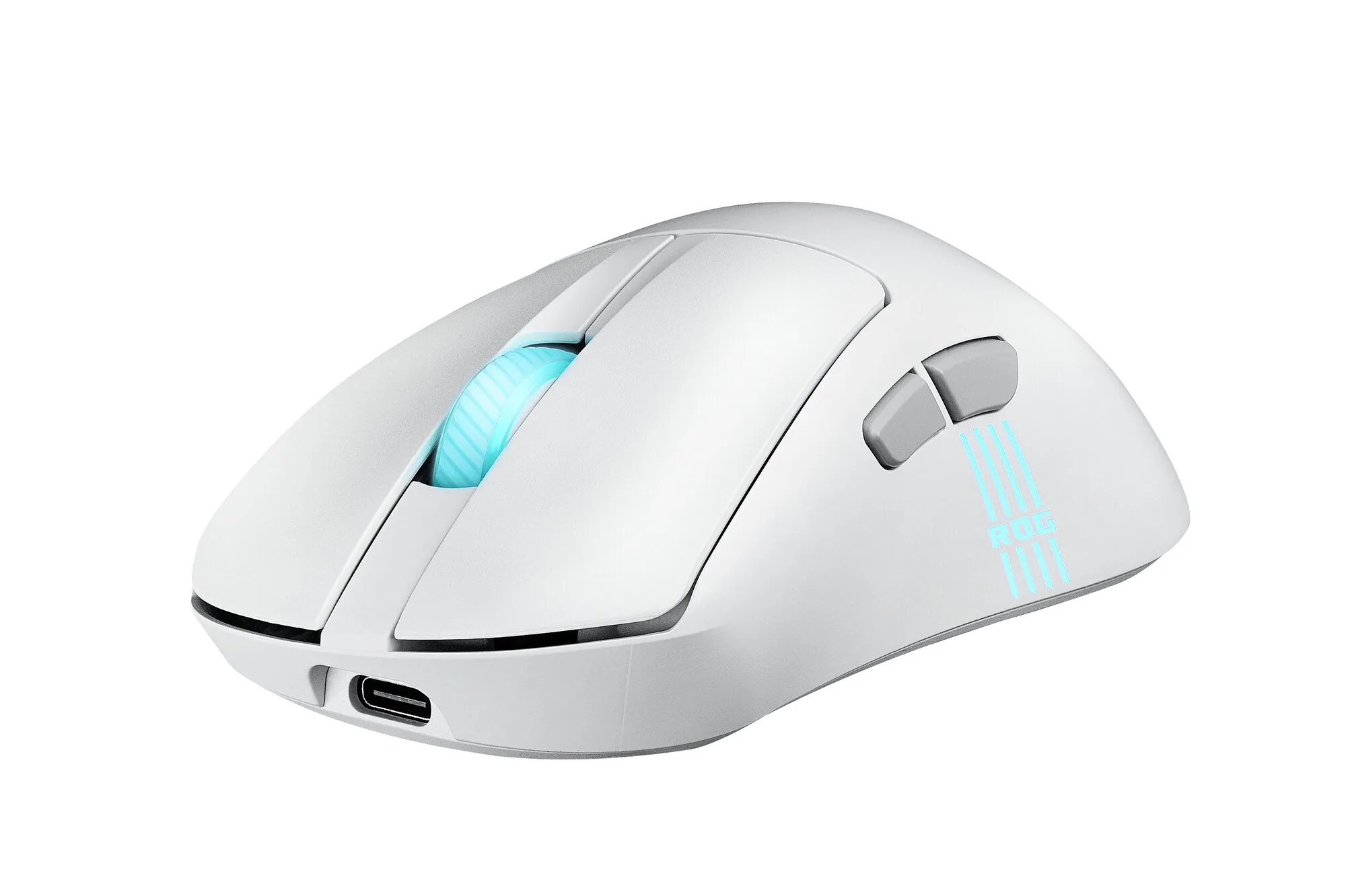 ASUS ROG Keris II Origin WHT Maus Gaming Rechts RF Wireless + Bluetooth + USB Type-A Optisch 42000 DPI – Bild 6
