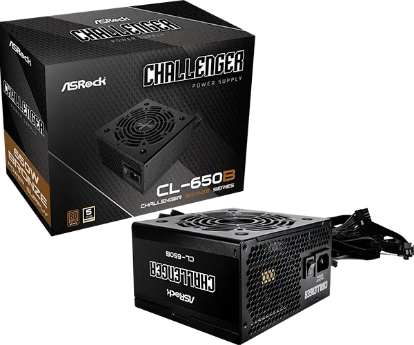 ASRock Challenger Series CL-650B 650W ATX 80+ Bronze   black retail