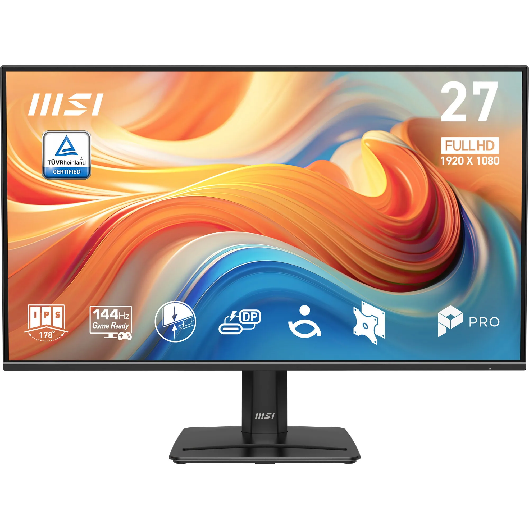 MSI Pro MP272 E14C Computerbildschirm 68,6 cm (27") 1920 x 1080 Pixel Full HD LED Schwarz – Bild 1