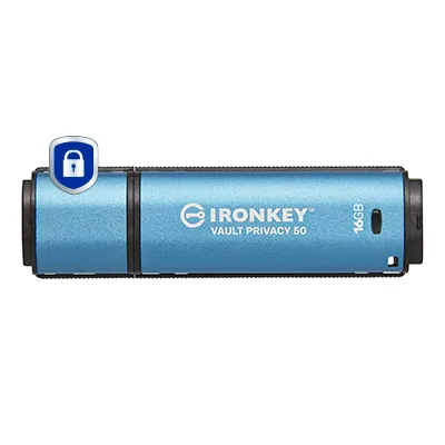 Kingston Technology IronKey 16GB Vault Privacy 50 AES-256 verschlüsselter, FIPS 197 – Bild 1