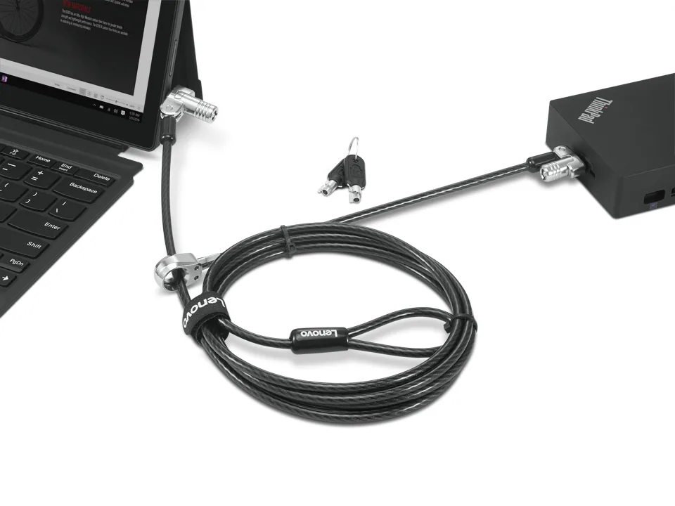 Lenovo 4XE1B81918 Kabelschloss Schwarz 1,8 m – Bild 1