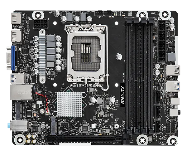 ASRock Barebone Deskmeet B760  HDMI/DP/VGA        black DDR4 retail