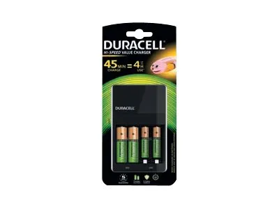 Duracell Ladegerät CEF14 inkl. 2x AA 1300mAh 2x AAA 750mAh