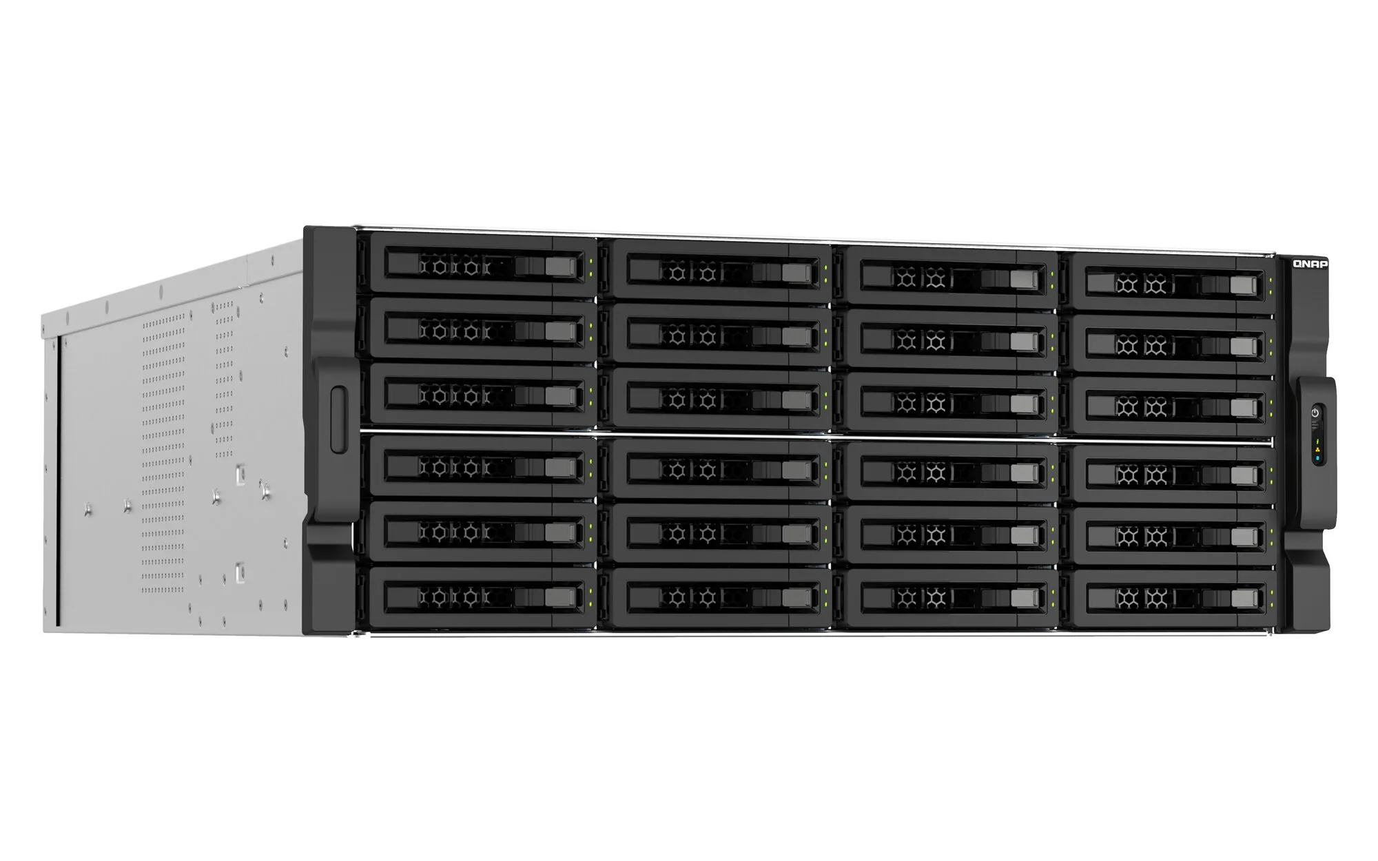 QNAP TS-H3087XU-RP NAS Rack (4U) Intel Xeon E E-2378 64 GB DDR4 0 TB QuTS hero Schwarz, Weiß – Bild 3