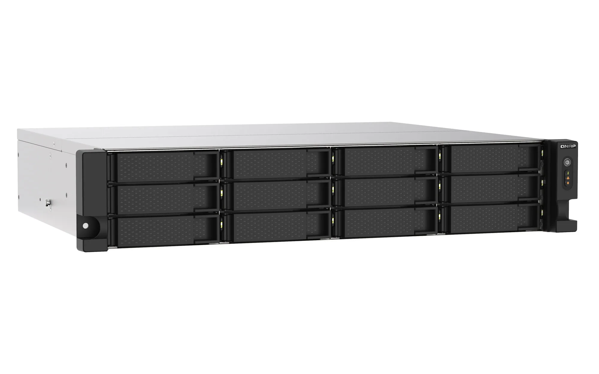 QNAP TS-1273AU-RP-8G NAS & Speicherserver Rack (2U) Ryzen Embedded V1500B 8 GB DDR4 0 TB QNAP QTS Aluminium, Schwarz – Bild 4