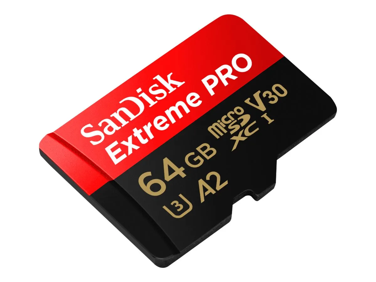SD MicroSD Card 64 GB SanDisk Extreme Pro SDXC inkl. Adapter