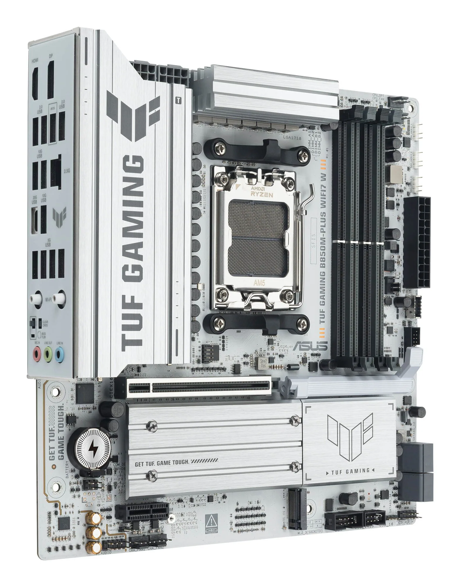 ASUS TUF GAMING B850M-PLUS WIFI7 W AMD B850 Sockel AM5 micro ATX – Bild 3