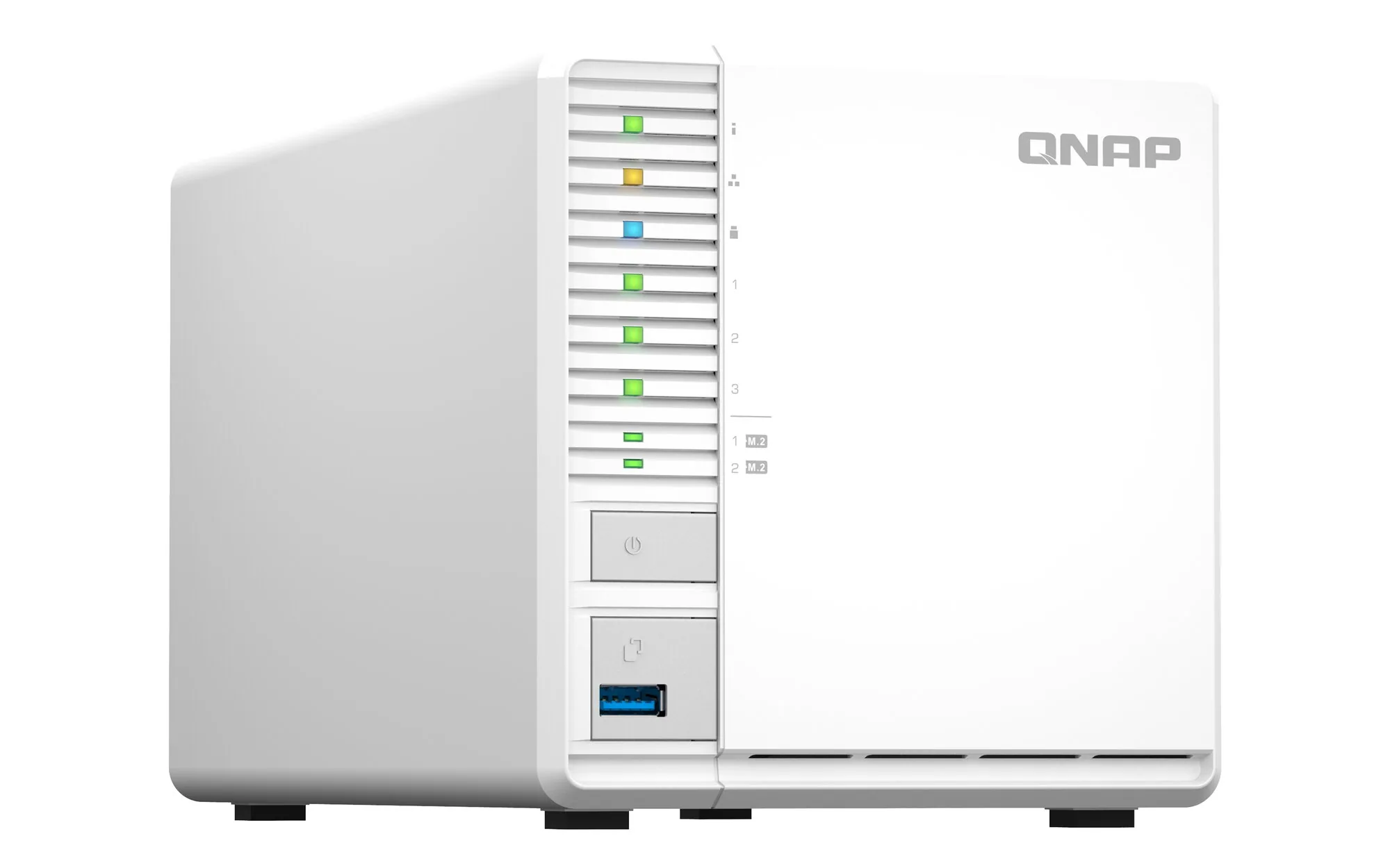 QNAP TS-364 NAS Tower Intel® Celeron® N5095 8 GB DDR4 0 TB QNAP Turbo System Weiß – Bild 4
