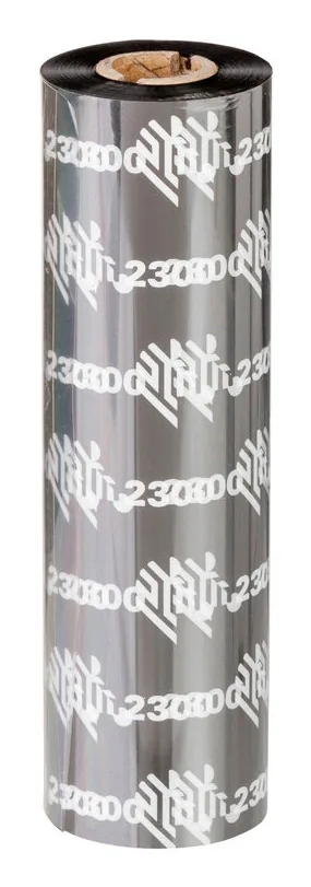Zebra 2300 Wax Thermoband 74 m Schwarz – Bild 1