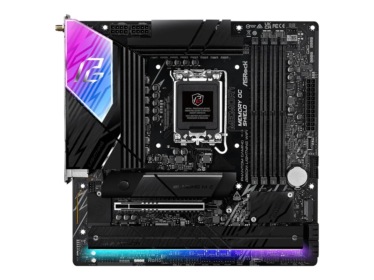ASRock B860M Lightning WiFi     1851 mATX HDMI/DP/USB-C DDR5