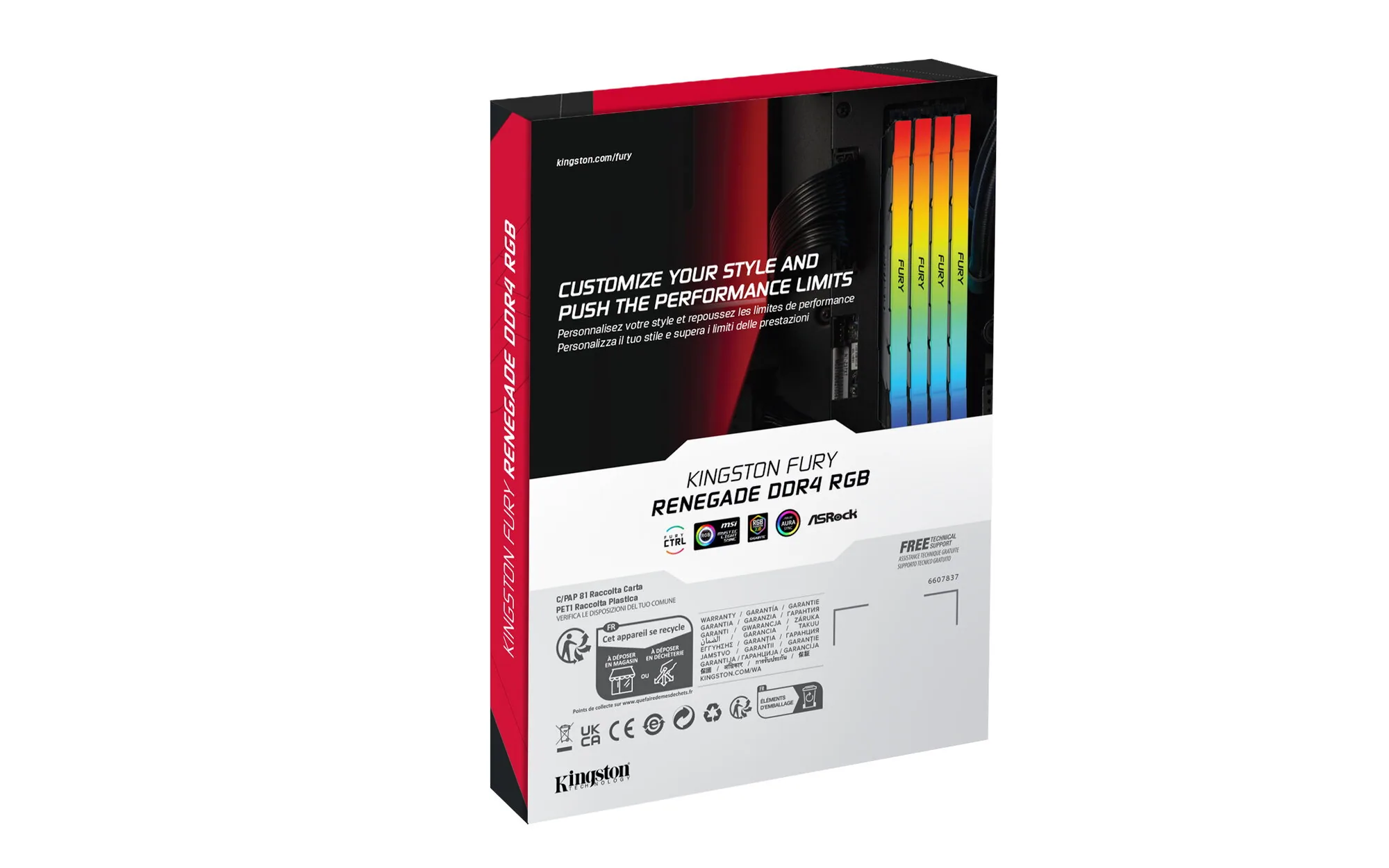 Kingston Technology FURY 8GB 3200MT/s DDR4 CL16 DIMM Renegade RGB – Bild 5