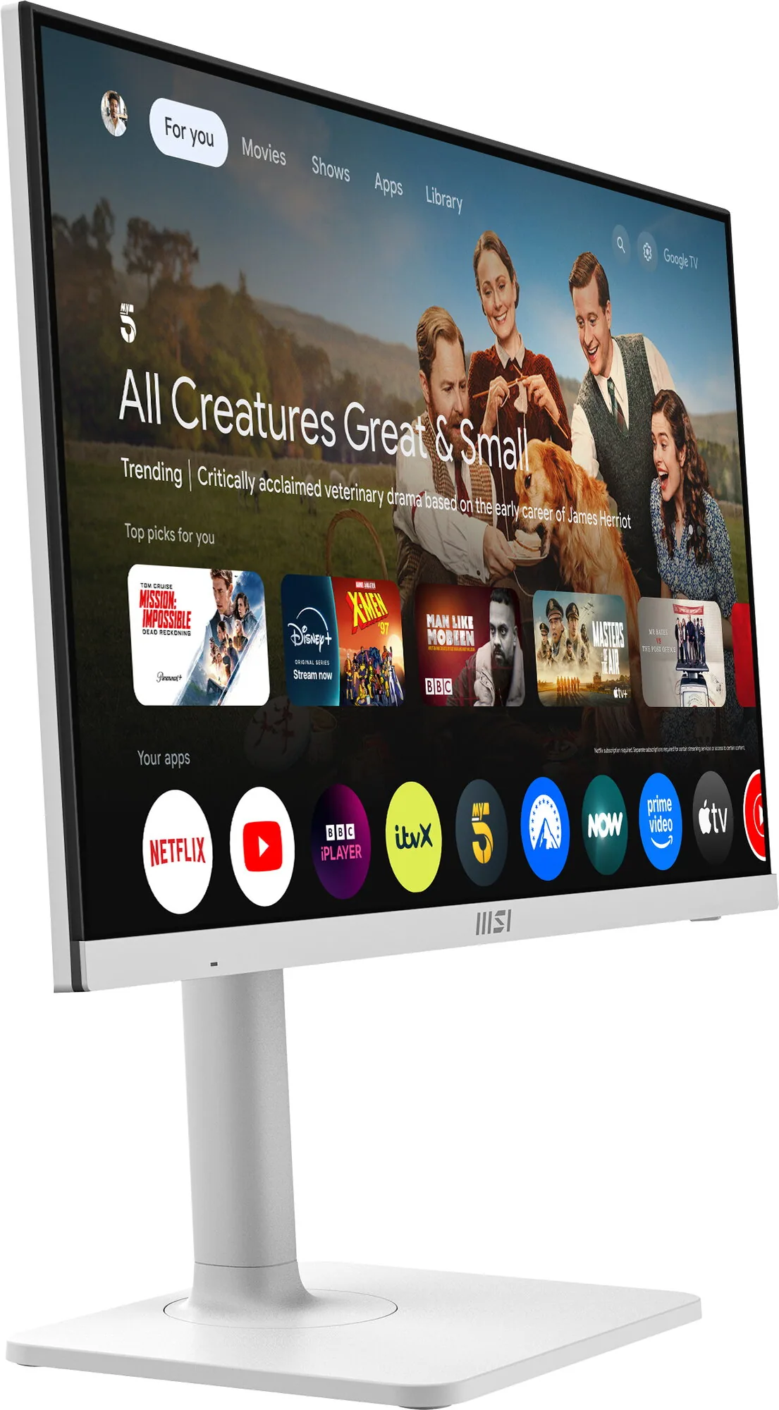 MSI MODERN MD272UPSWDE Computerbildschirm 68,6 cm (27") 3840 x 2160 Pixel 4K Ultra HD Weiß – Bild 3