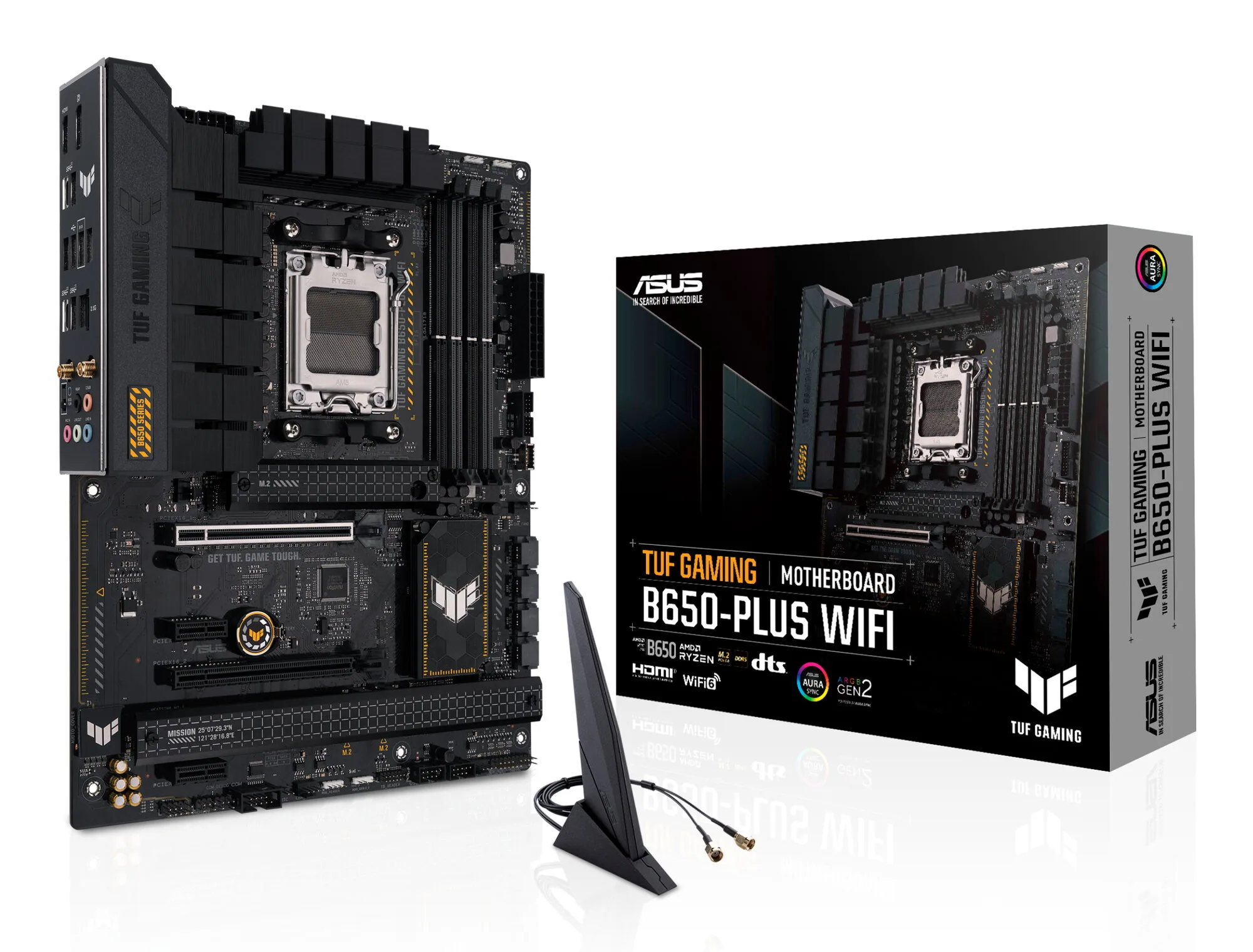 ASUS TUF GAMING B650-PLUS WIFI AMD B650 Sockel AM5 ATX – Bild 1