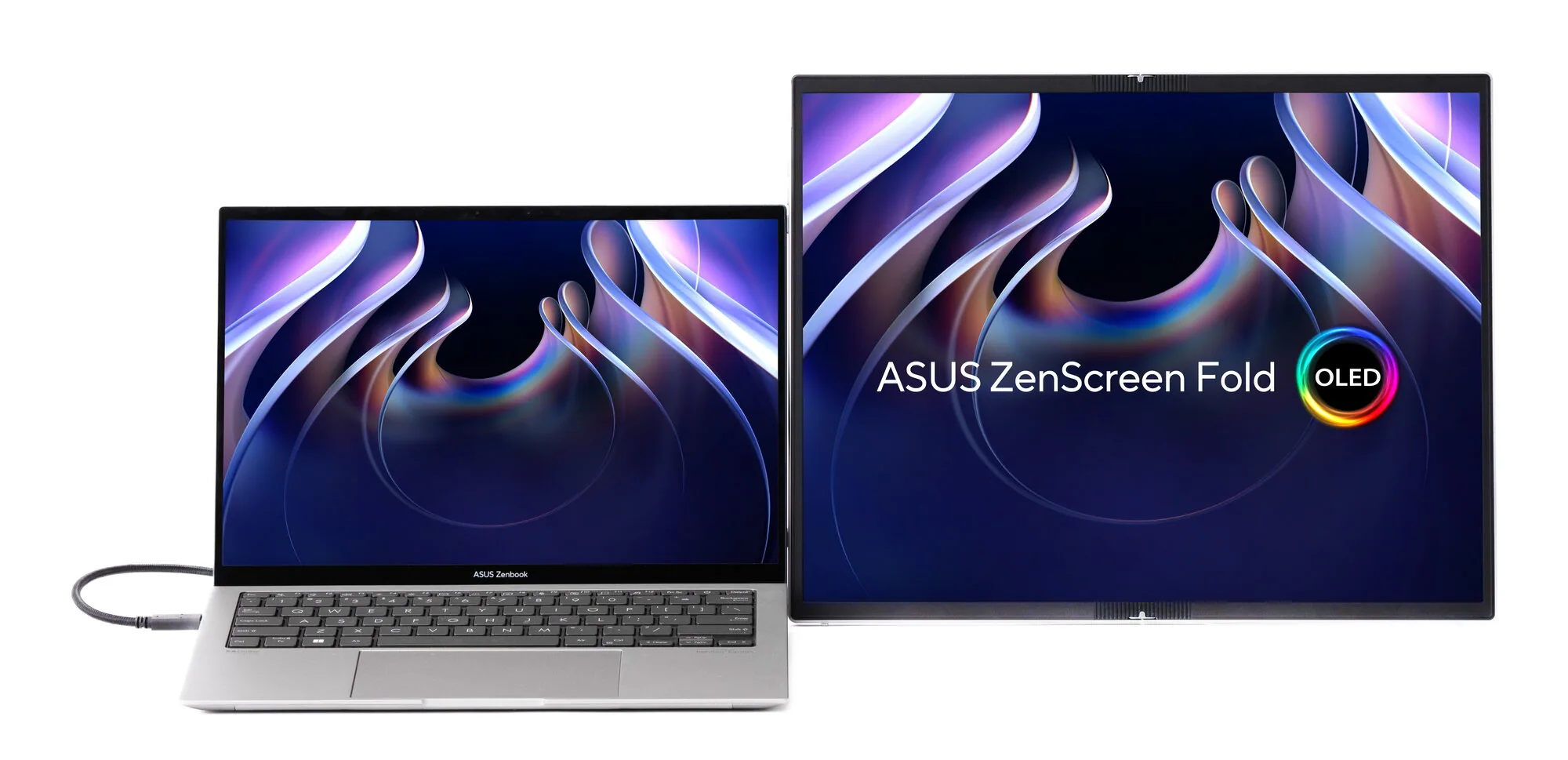 ASUS ZenScreen Fold OLED MQ17QH Computerbildschirm 43,9 cm (17.3") 2560 x 1920 Pixel Quad HD Silber – Bild 4