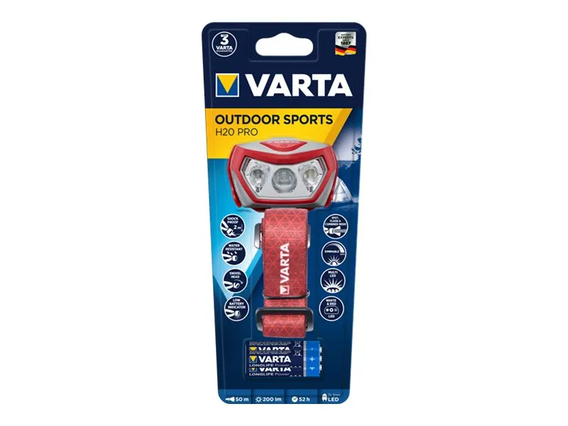 Varta Taschenlampe Outdoor Sports H20 Pro 3AAA