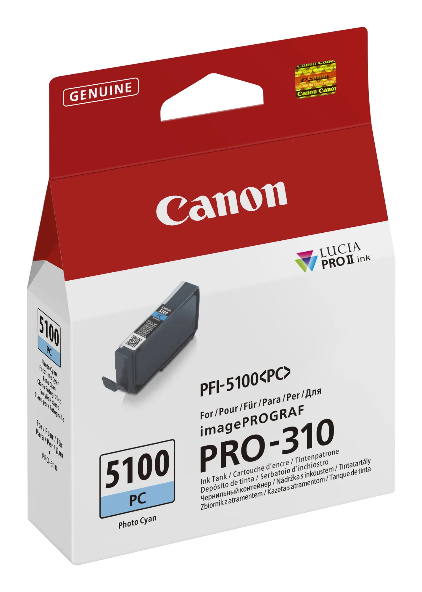 Canon PFI-5100 PC Druckerpatrone 1 Stück(e) Original Foto zyan – Bild 2