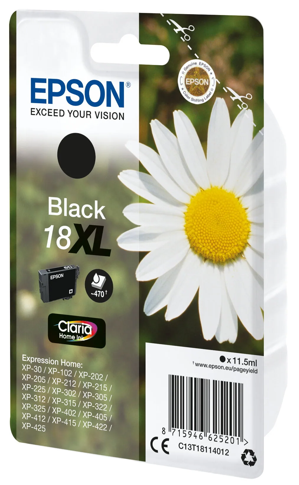 Epson Daisy 18XL Gänseblume Claria Home Single Black Tinte – Bild 1