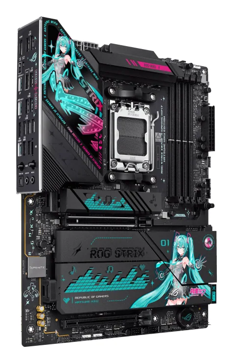 ASUS ROG STRIX X870E-H Gaming WIFI7 HATSUNE MIKU Edition AMD X870E Sockel AM5 ATX – Bild 2