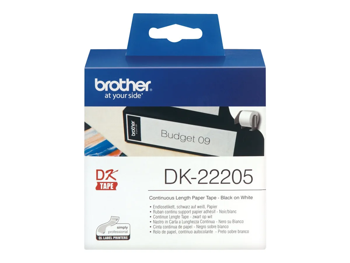 Endlosetiketten Brother QL550/500 30,48m*62mm DK-22205