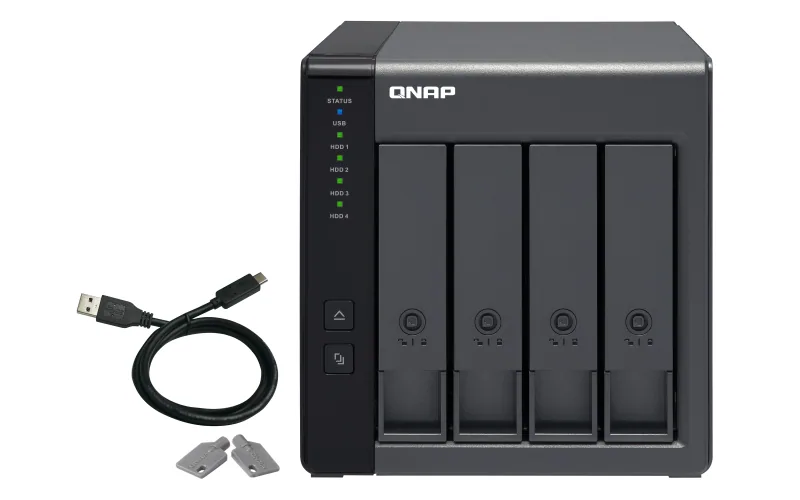 QNAP TR-004 Speicherlaufwerksgehäuse HDD / SSD-Gehäuse Schwarz 2.5/3.5" – Bild 2