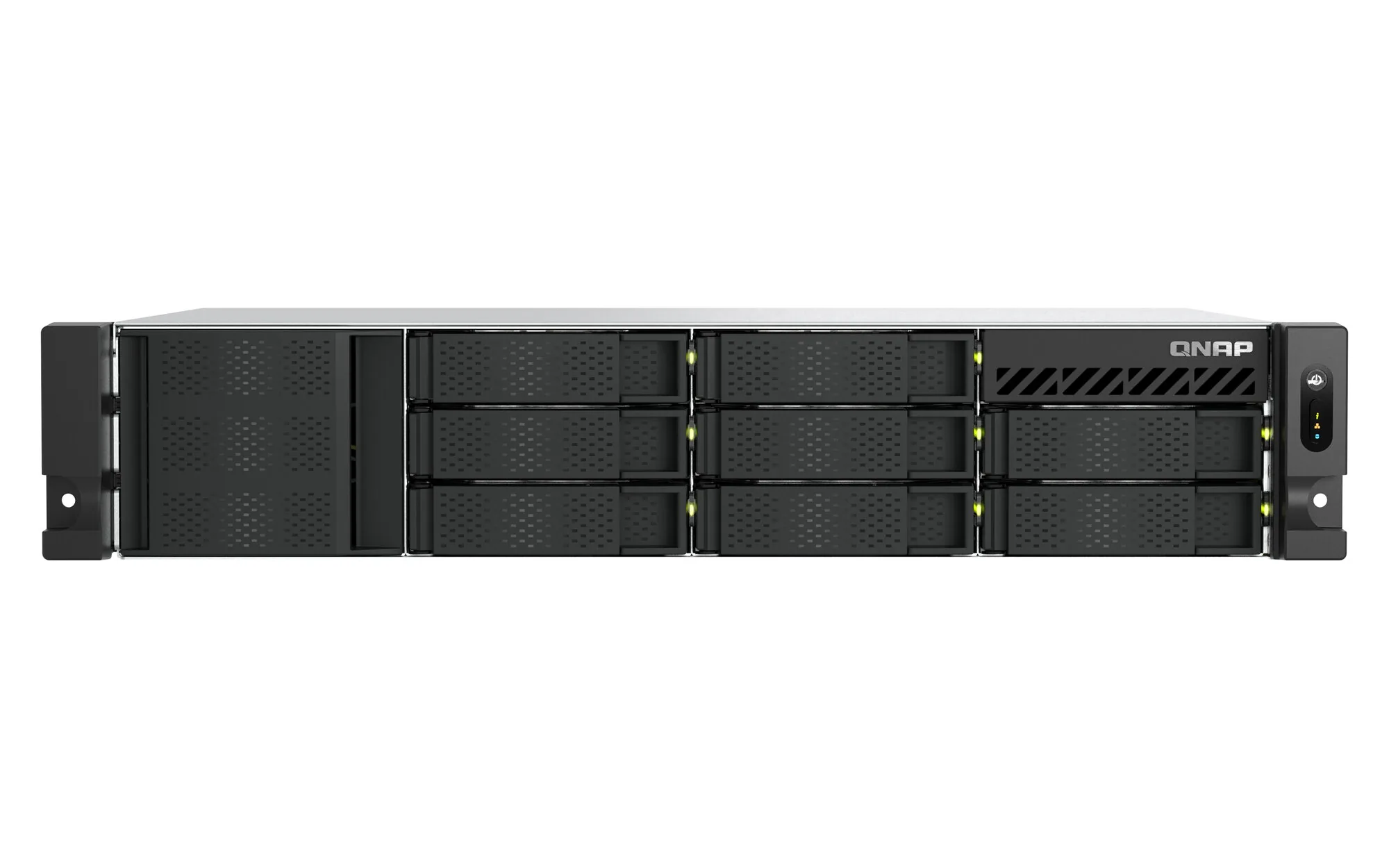 QNAP TS-855EU-8G NAS & Speicherserver Rack (2U) Intel Atom® C5125 8 GB DDR4 0 TB QuTS hero Schwarz – Bild 1