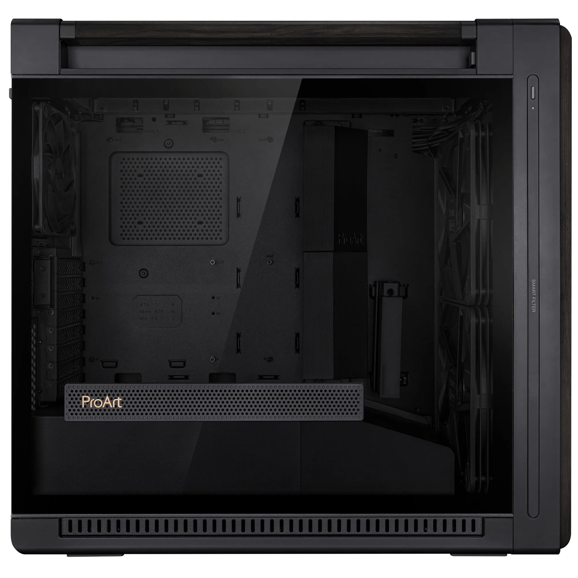 ASUS ProArt PA602 Wood Edition Midi Tower Schwarz – Bild 7