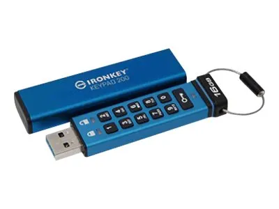 USB-Stick  16GB Kingston IronKey Keypad 200 retail
