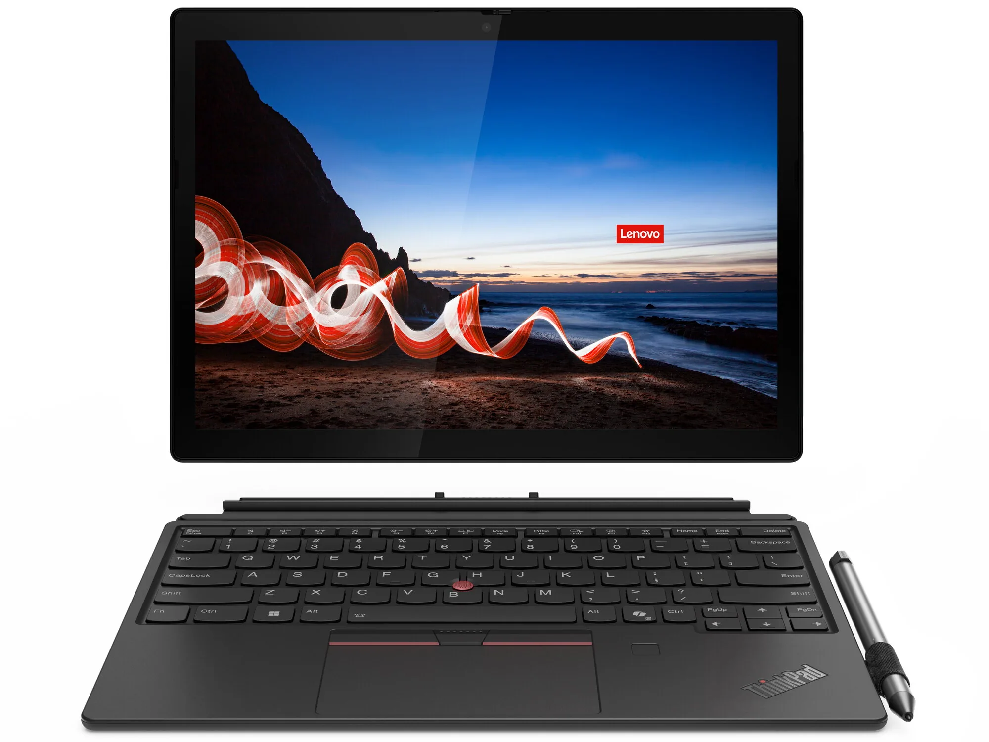 Lenovo ThinkPad X12 Detachable Gen 2 Intel Core Ultra 7 164U Hybrid (2-in-1) 31,2 cm (12.3") Touchscreen Full HD+ 32 GB LPDDR5x-SDRAM 1 TB SSD Wi-Fi 6E (802.11ax) Windows 11 Pro Schwarz Deutsch – Bild 1
