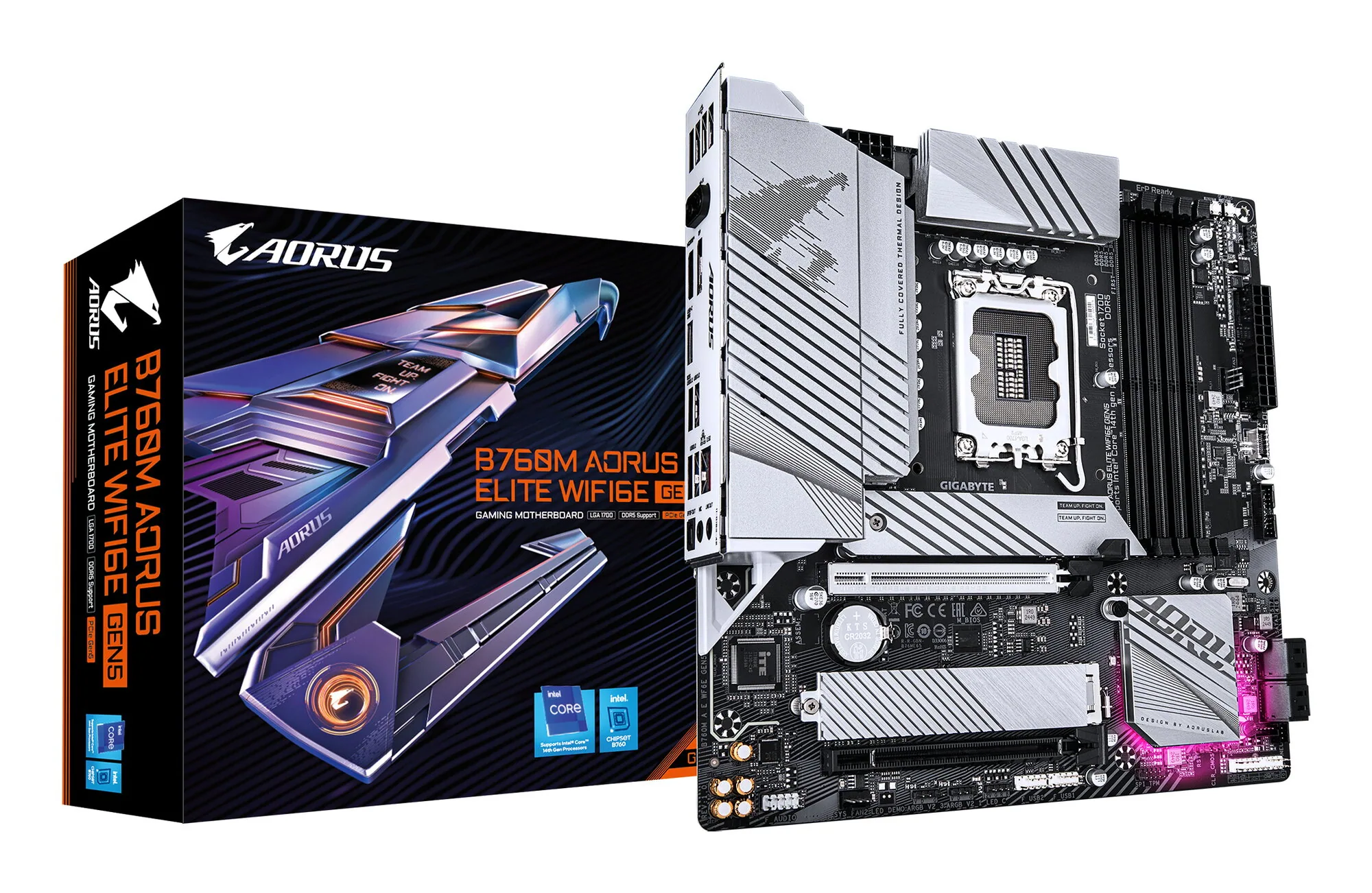 GIGABYTE B760M AORUS ELITE WIFI6E GEN5 Mainboard – Bild 1