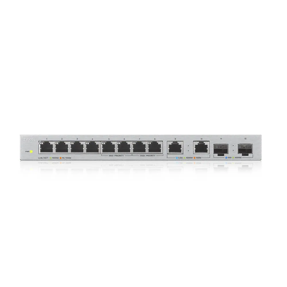 Zyxel XGS1010-12-ZZ0102F Netzwerk-Switch Unmanaged Gigabit Ethernet (10/100/1000) Grau – Bild 2