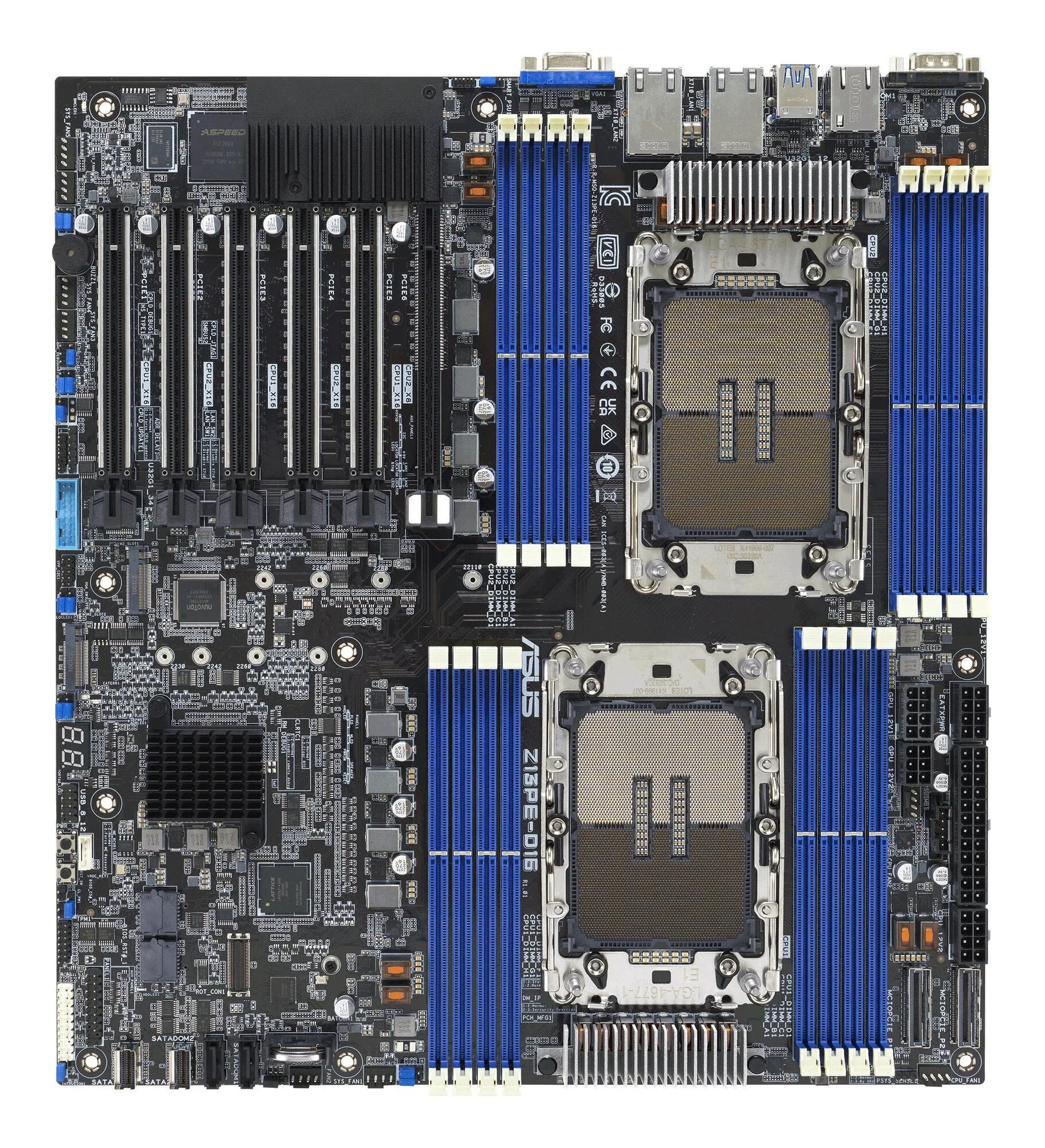ASUS Z13PE-D16/ASMB11 Intel C741 LGA 4677 (Socket E) Erweitertes ATX – Bild 2