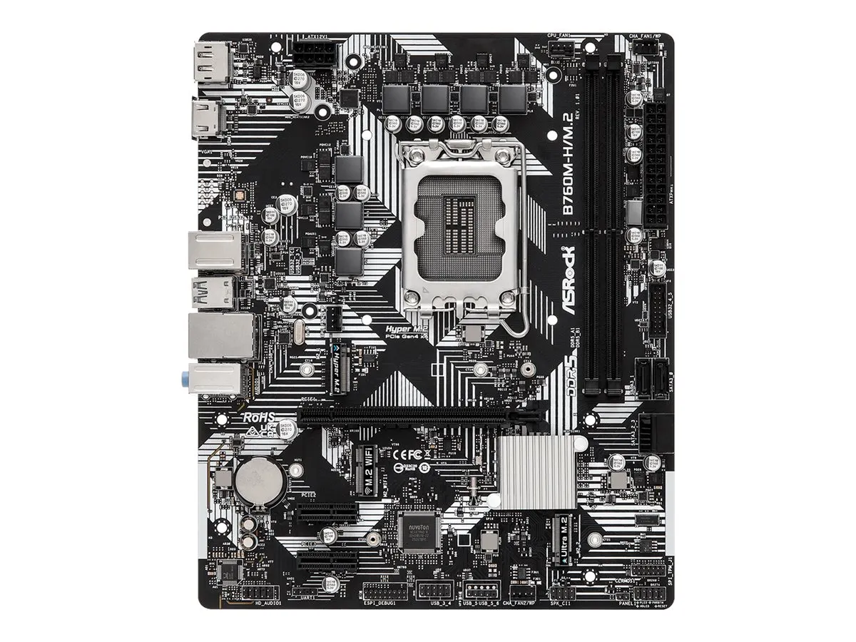 ASRock B760M-HDV/M.2            1700 mATX HDMI/DP/VGA   DDR5 retail