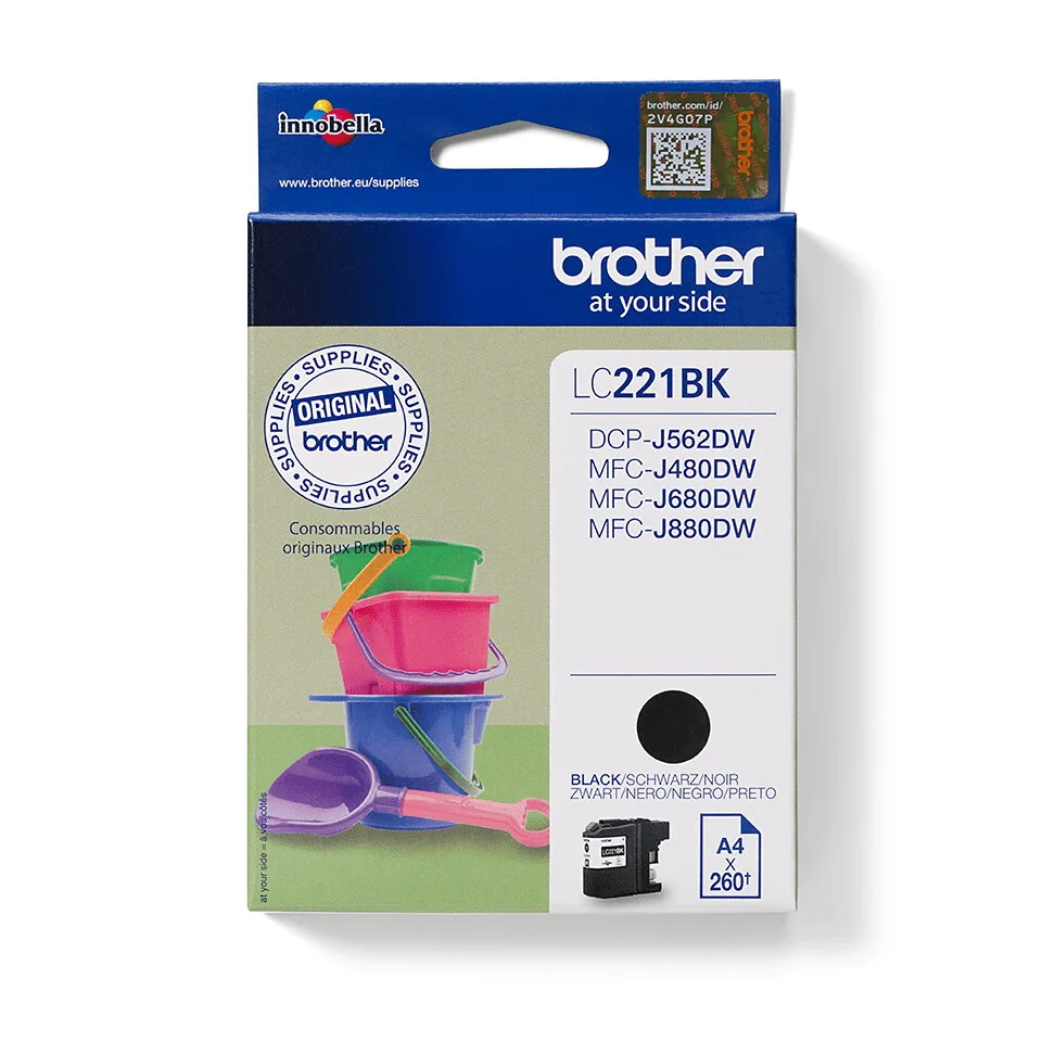 Brother LC221BK Druckerpatrone 1 Stück(e) Original Schwarz – Bild 4