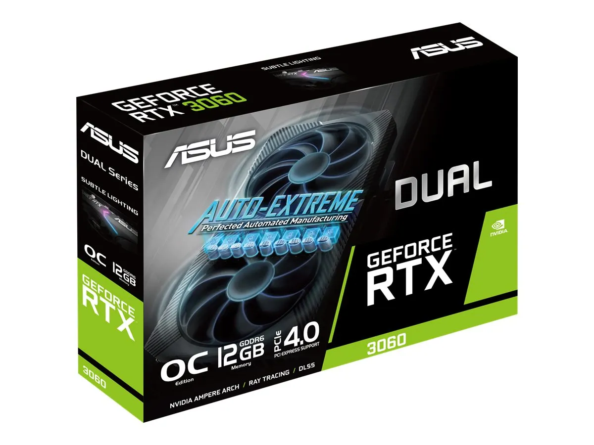 ASUS DUAL-RTX3060-O12G-V2 12GB GDDR6 HDMI DP