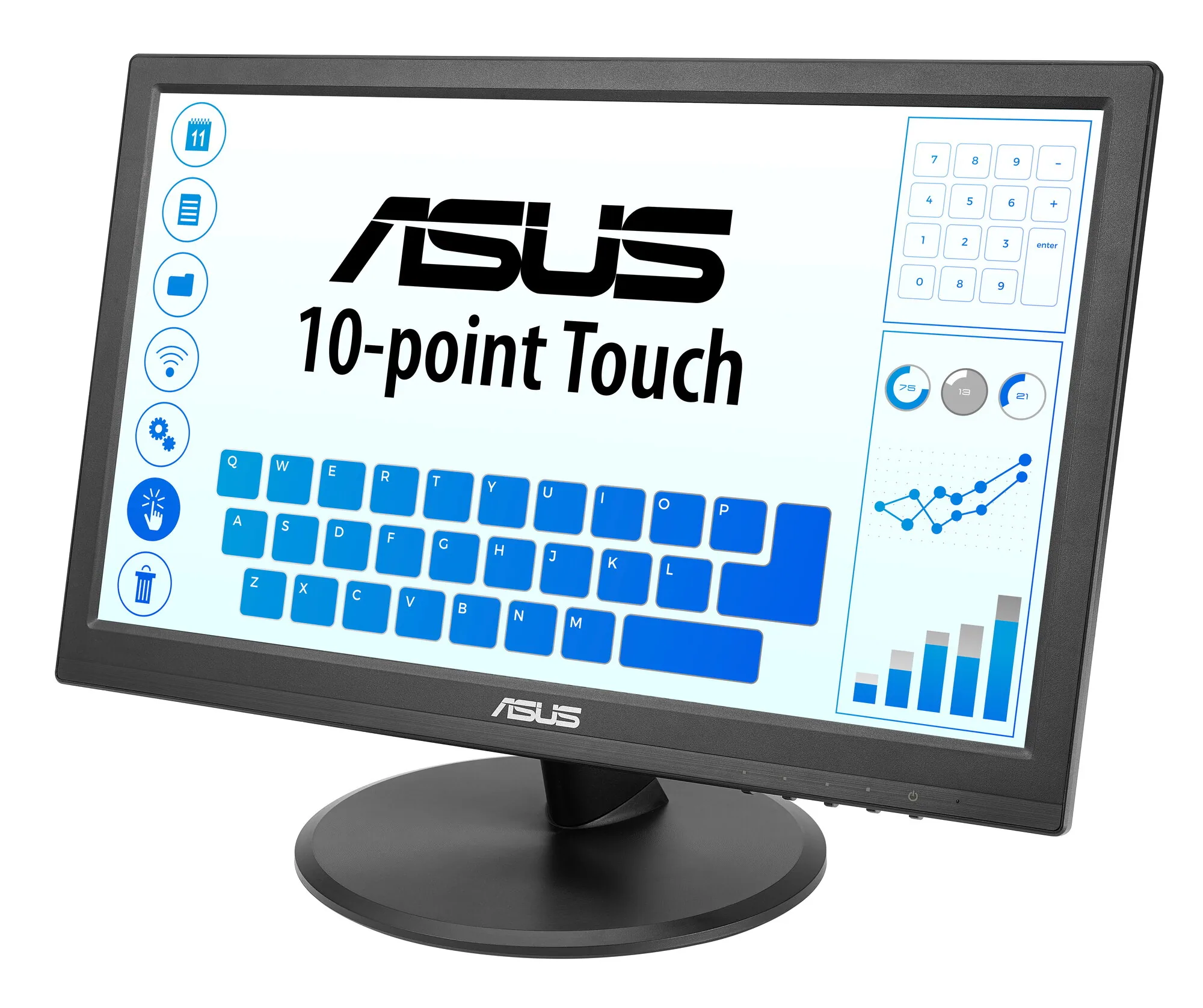 ASUS Touch VT169HE Computerbildschirm 39,6 cm (15.6") 1920 x 1080 Pixel Full HD LED Touchscreen Tisch Schwarz – Bild 5