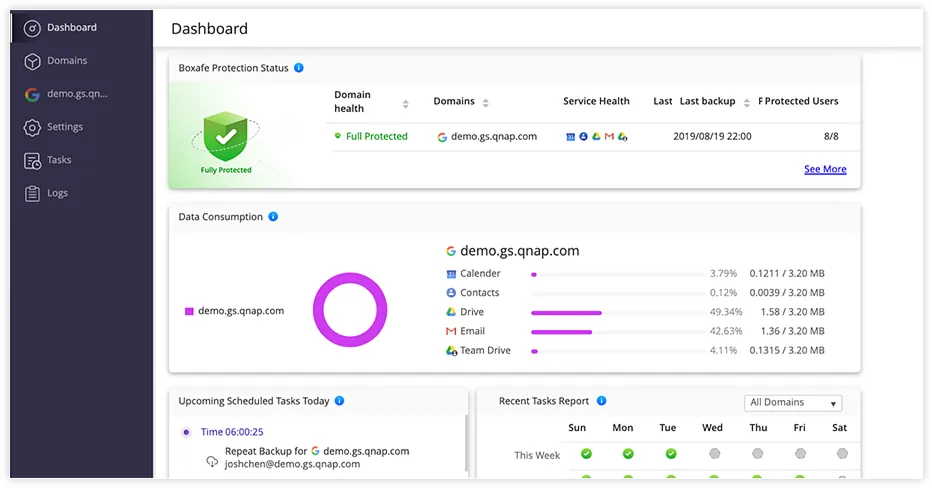 QNAP LS-BOXAFE-GOOGLE-10USER-1Y PC-Dienstprogramme-Software 10 Lizenz(en) Sicherung/Wiederherstellung 1 Jahr(e) – Bild 2