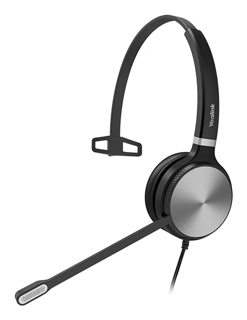Yealink YHS36 Kopfhörer Kabelgebunden Kopfband Büro/Callcenter Schwarz, Silber – Bild 1
