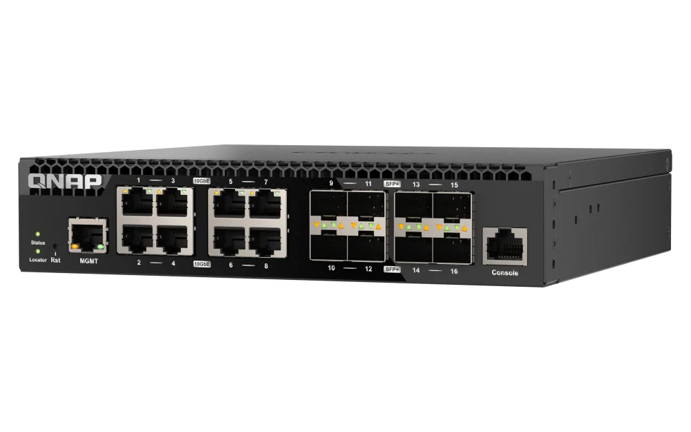 QNAP QSW-M3216R-8S8T Netzwerk-Switch Managed L2/L3 10G Ethernet (100/1000/10000) 1U Schwarz – Bild 3