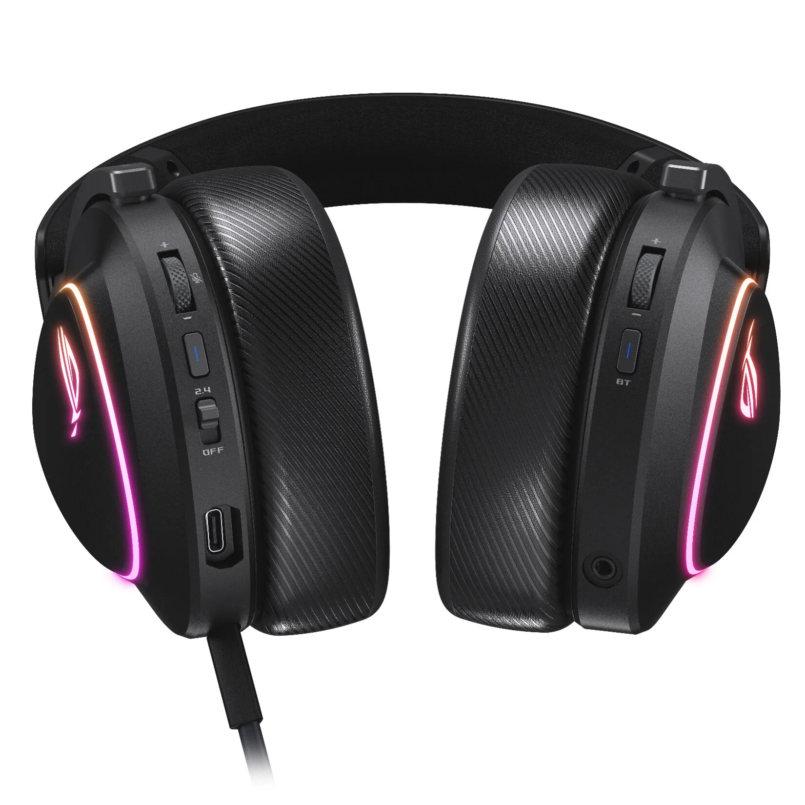 ASUS ROG DELTA II Kopfhörer Verkabelt & Kabellos Kopfband Gaming USB Typ-C Bluetooth Schwarz – Bild 4