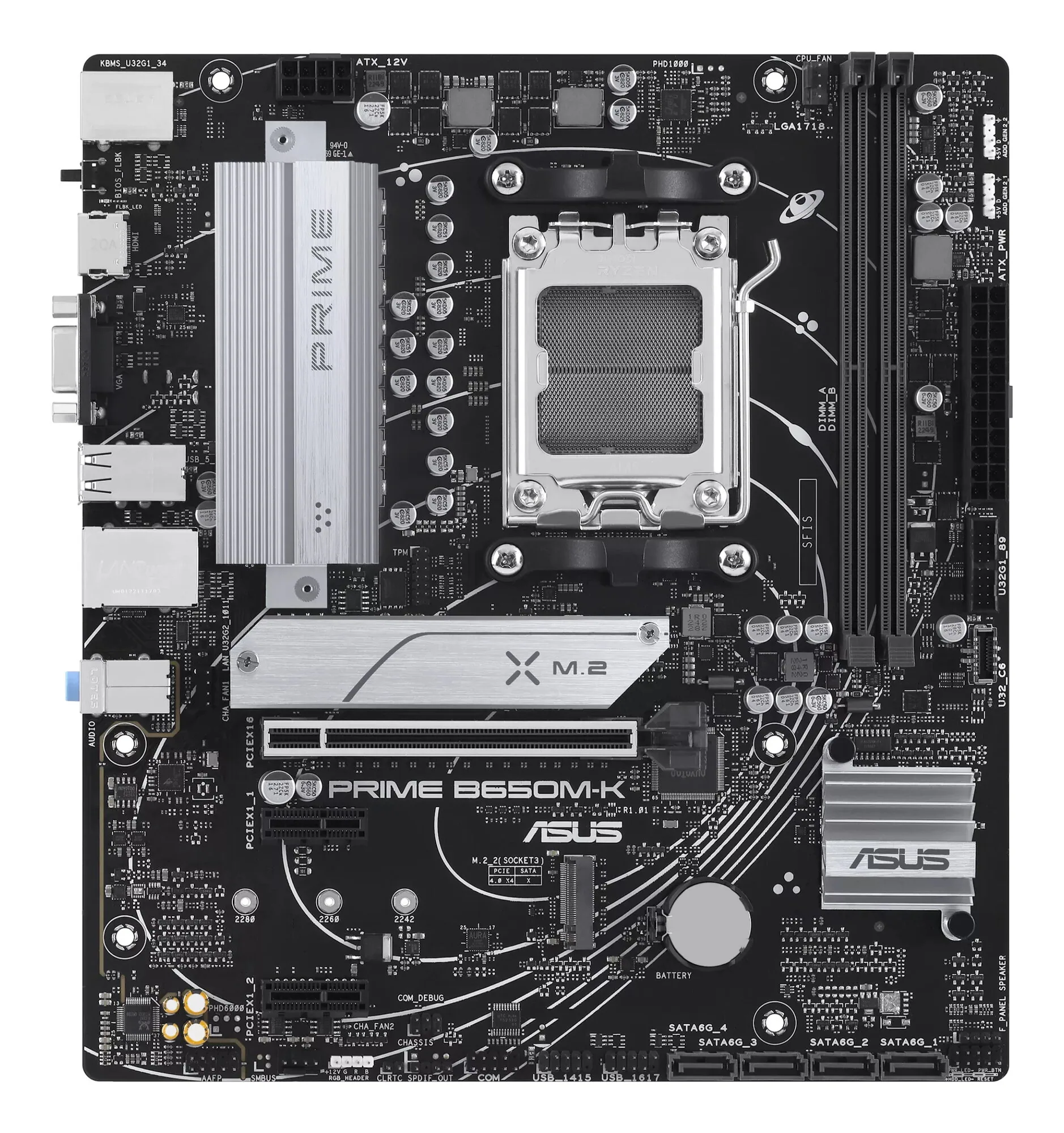 ASUS PRIME B650M-K AMD B650 Sockel AM5 micro ATX – Bild 2