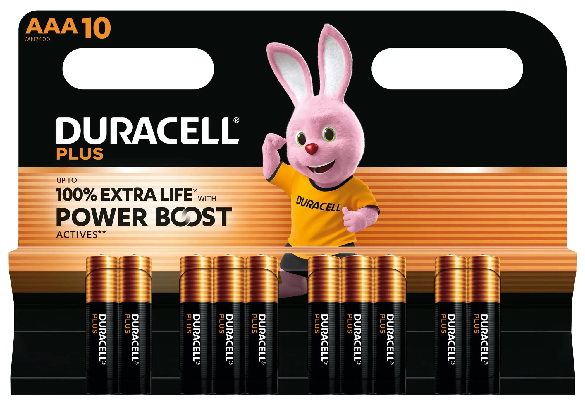 Duracell Batterie Plus -AAA (MN2400/LR03) BOOST K10 10 Stück – Bild 1