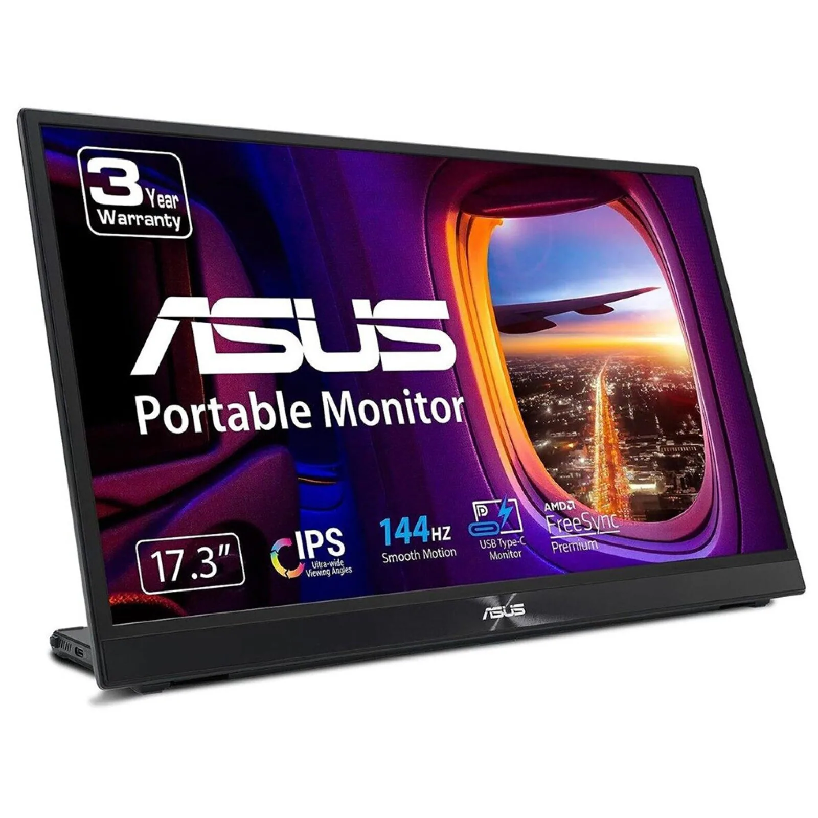 ASUS ZenScreen MB17AHG Computerbildschirm 43,9 cm (17.3") 1920 x 1080 Pixel Full HD LCD Schwarz – Bild 1