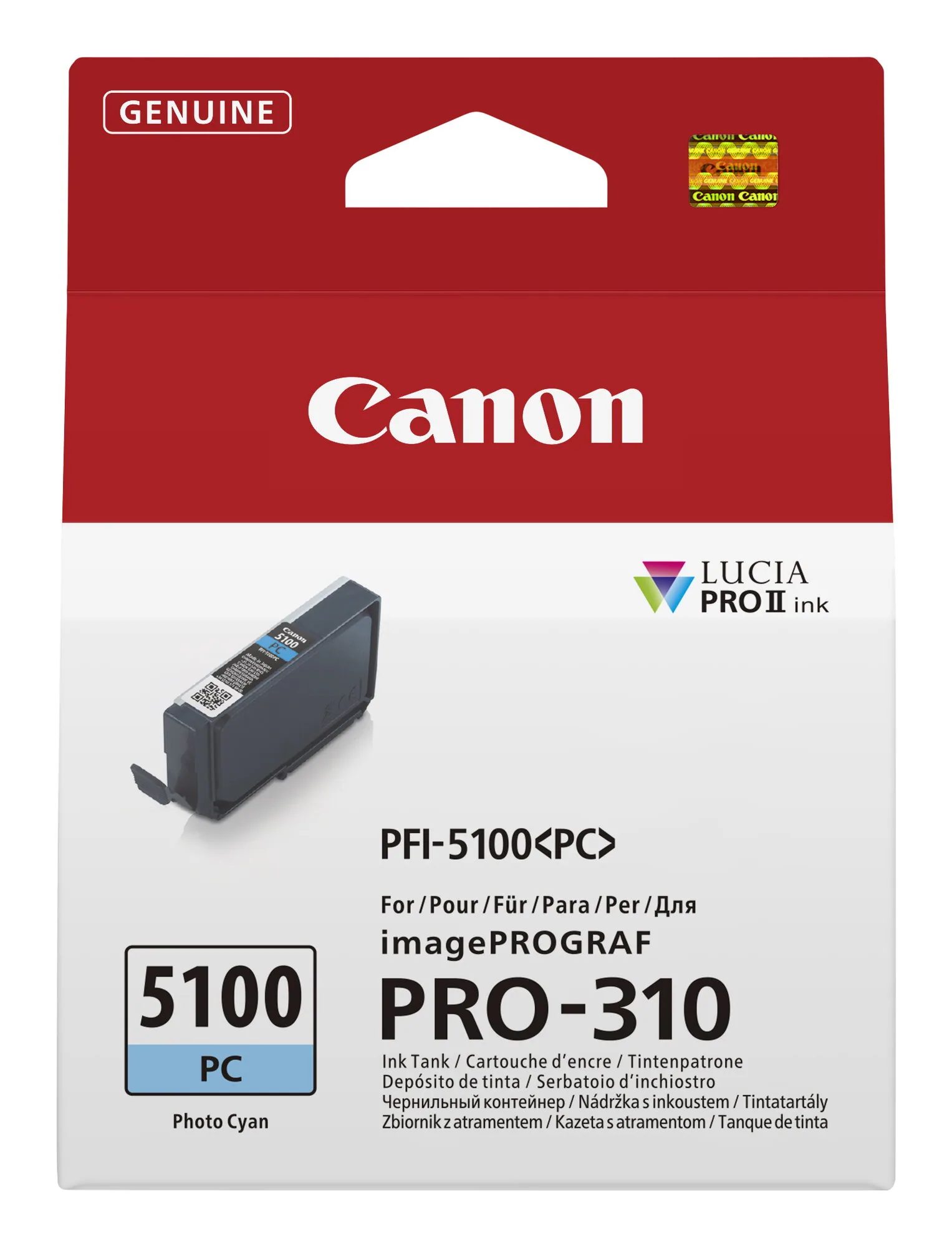 Canon PFI-5100 PC Druckerpatrone 1 Stück(e) Original Foto zyan – Bild 1