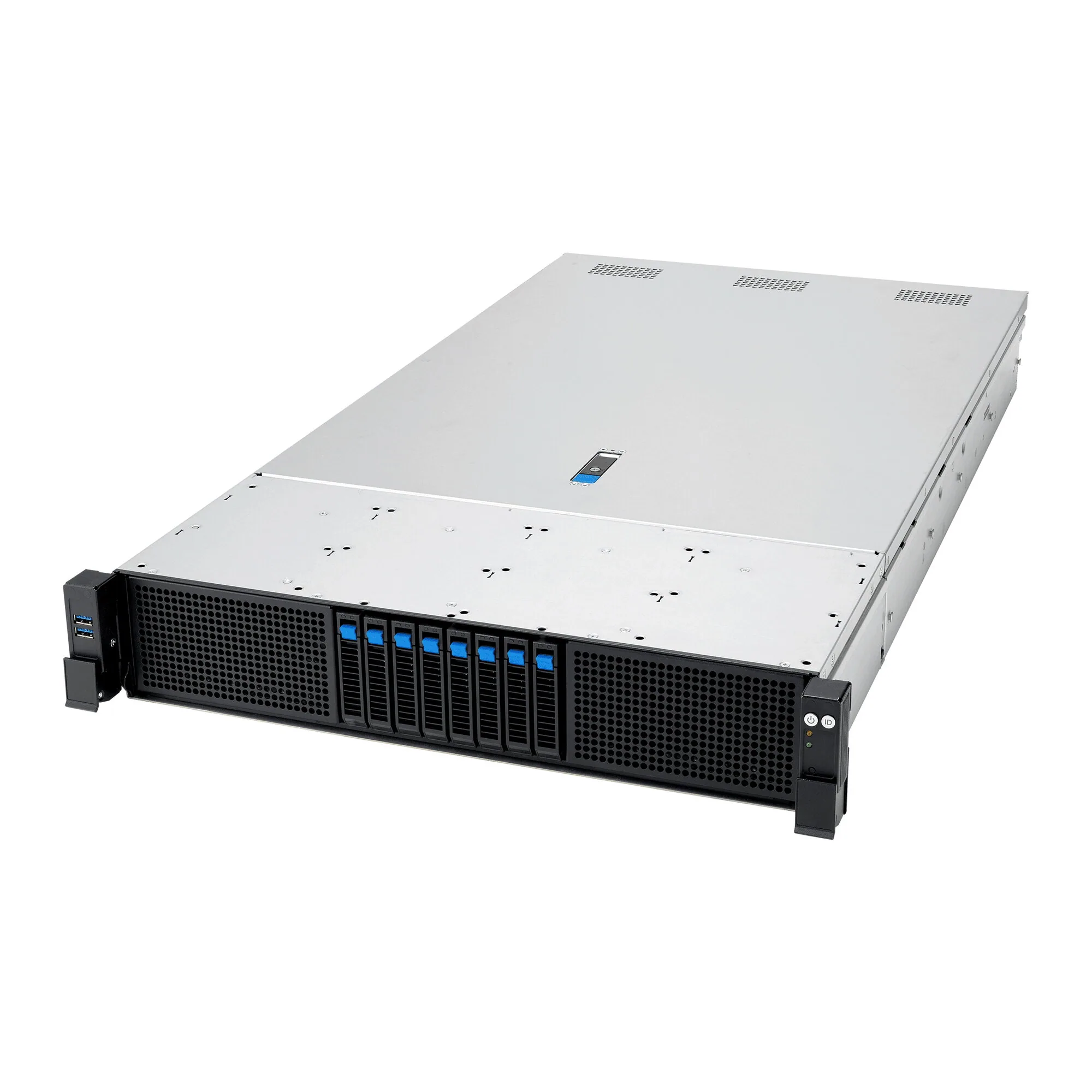 ASUS RS720A-E13-RS8U Socket SP5 Rack (2U) Schwarz, Silber – Bild 1